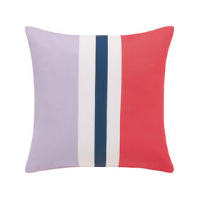 Imagem do produto Almofada 45x45cm Riscas Lilás e Vermelho