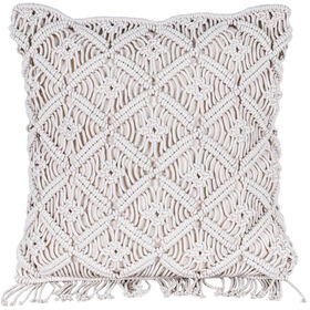 Imagem do produto Almofada 45x45cm Macramé Cru Losangos