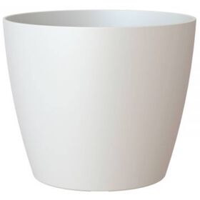 Vaso Redondo Plástico 16cm Branco Mate product image