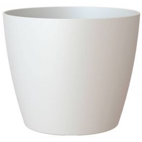 Vaso Redondo Plástico 12cm Branco Mate product image