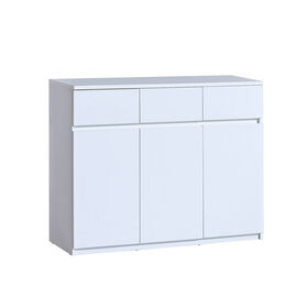 Imagem do produto Aparador 3 Gavetas 3 Portas 120x94x40cm Branco Arca