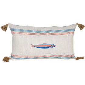 Imagem do produto Almofada 30x50cm Cru Peixe Caribbean Nautic