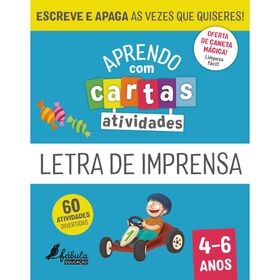 Imagem do produto Aprendo com Cartas - Atividades - Letra de Imprensa 4-6 Anos