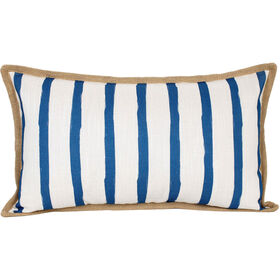 Imagem do produto Almofada 30x50cm Riscas Azuis Caribbean Nautic