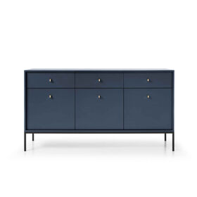 Imagem do produto Aparador 3 Portas 39x154x83cm Azul Camões