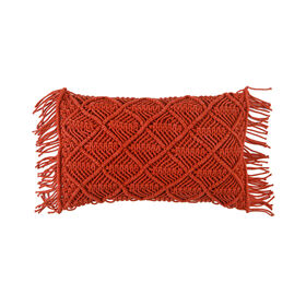 Imagem do produto Almofada Macramé 50x30cm Laranja Malibu
