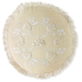 Imagem do produto Almofada Redonda 35cm Bordada Cottage