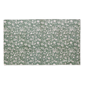 Imagem do produto Tapete Algodão 90x150cm Flores Verde Cottage