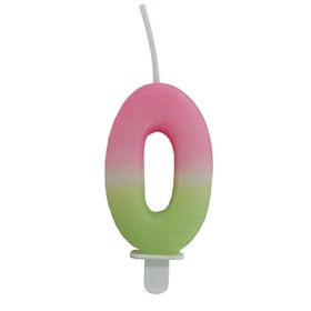 Imagem do produto Vela Nº0 Rosa e Verde