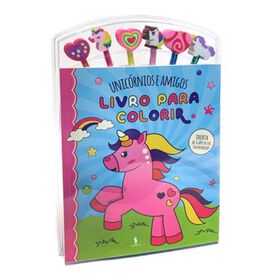Imagem do produto Unicórnios e Amigos - Livro para Colorir Com Lápis