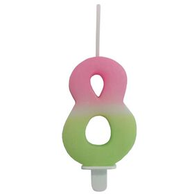 Imagem do produto Vela Nº8 Rosa e Verde