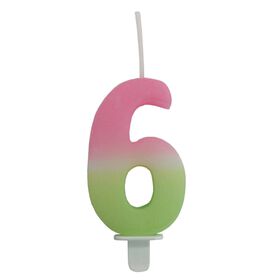 Imagem do produto Vela Nº6 Rosa e Verde