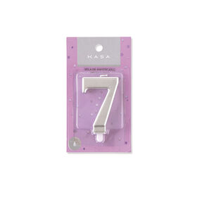 Imagem do produto Vela Nº7 8cm Prateado