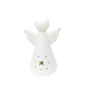 Imagem do produto Anjo com LED Cerâmica Branco