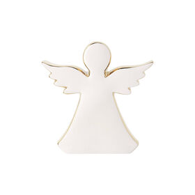 Imagem do produto Anjo Porcelana 16cm Branco e Dourado