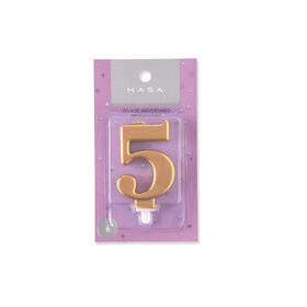 Imagem do produto Vela Nº5 8cm Dourado