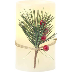 Imagem do produto Vela Pilar com Azevinho e Bagas