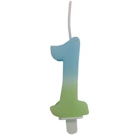 Imagem do produto Vela Nº1 Azul e Verde