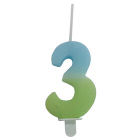 Imagem do produto Vela Nº3 Azul e Verde