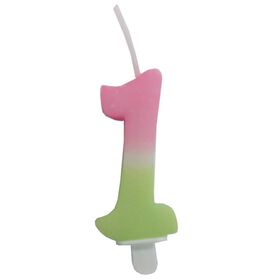 Imagem do produto Vela Nº1 Rosa e Verde