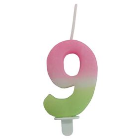 Imagem do produto Vela Nº9 Rosa e Verde