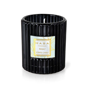 Imagem do produto Vela em Copo Canelado Preto 170g Sal Marinho