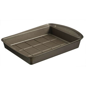 Imagem do produto Tabuleiro Forno Retangular Metal 28x22cm Castanho Asimetria