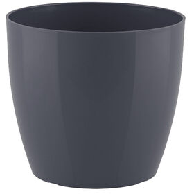 Vaso Redondo Plástico 25cm Cinza Antracite product image