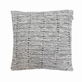 Imagem do produto Almofada Tricotada 45x45cm Tranças Cinza Deep Rustic