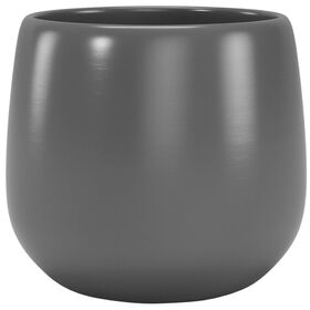 Vaso Redondo Cerâmica 16cm Cinza Escuro product image