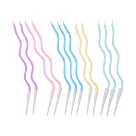 Imagem do produto Velas Esparguete Espiral 13cm Coloridas