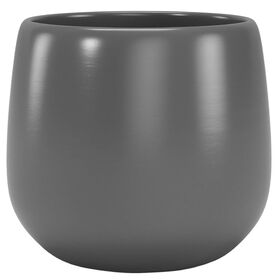 Vaso Redondo Cerâmica 20cm Cinza Escuro product image