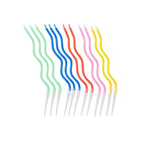 Imagem do produto Velas Esparguete Espiral 13cm Coloridas Pastel