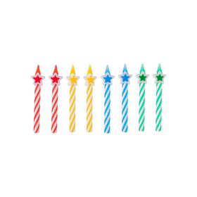 Imagem do produto Velas 6cm Coloridas com Estrelas Espiral