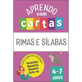 Imagem do produto Aprendo com Cartas - Rimas e Sílabas 4-7 Anos