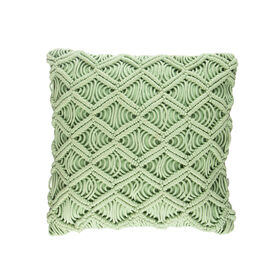 Imagem do produto Almofada Macramé 45x45cm Verde Losango Capri