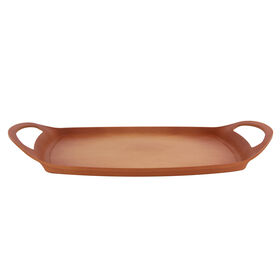 Imagem do produto Tabuleiro Grelhador Antiaderente Alumínio 36x22cm Terracota