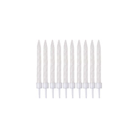 Imagem do produto Velas Branco Glitter Espiral