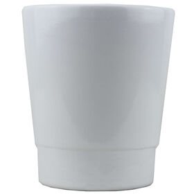 Vaso Redondo Faiança 14cm Branco product image