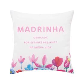 Imagem do produto Almofada 45x45cm Madrinha Obrigada Por Estares Presente