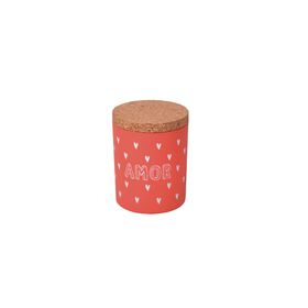 Vela em Copo com Tampa Cortiça 165g Corações Amor product image