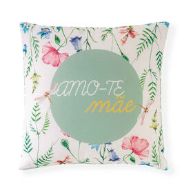 Imagem do produto Almofada 45x45cm Flores Amo-Te Mãe