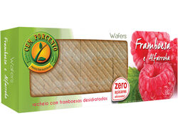 Imagem do produto wafer cem porcento framboesa alfarroba sem açúcar 180g