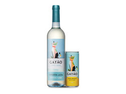 Imagem do produto vinho branco gatão vinhos verdes 0.75l oferta lata