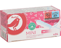 Imagem do produto tampões auchan mini sem aplicador 24un