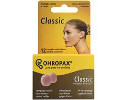 Imagem do produto tampões ohropax auriculares classic cera 12un