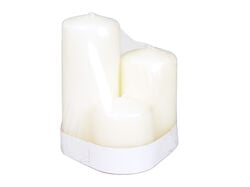 Imagem do produto velas não perfumadas manulena marfim 6 x 7/11/15cm