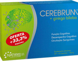 Imagem do produto suplemento cerebrum ginkgo biloba 30 capsulas com oferta 10capsulas