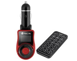 transmissor fm/mp3 ngs preto/vermelho sparkv2 product image
