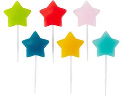 Imagem do produto velas de aniversário actuel "star" pack 6 unidades